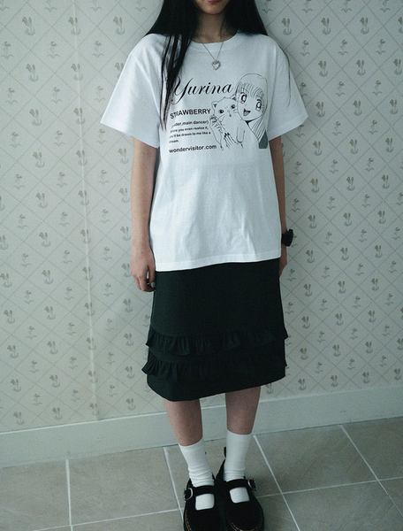 [WONDERVISITOR] YURINA pfp T-shirt (White)