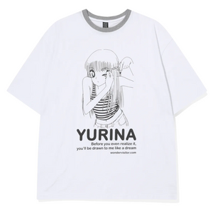 [WONDERVISITOR] YURINA Overfit T-shirt (White)