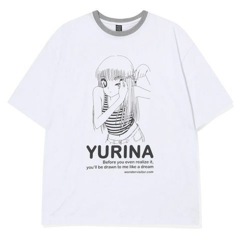 [WONDERVISITOR] YURINA Overfit T-shirt (White)