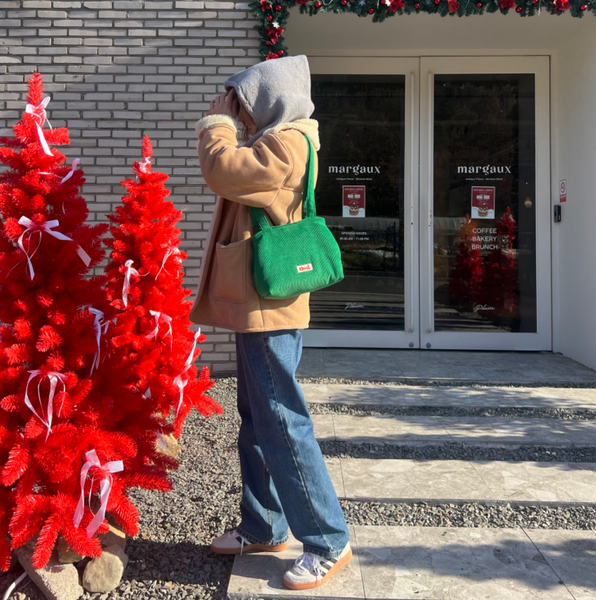 [Ossl] Fizzy Corduroy Shoulder Mini Bag