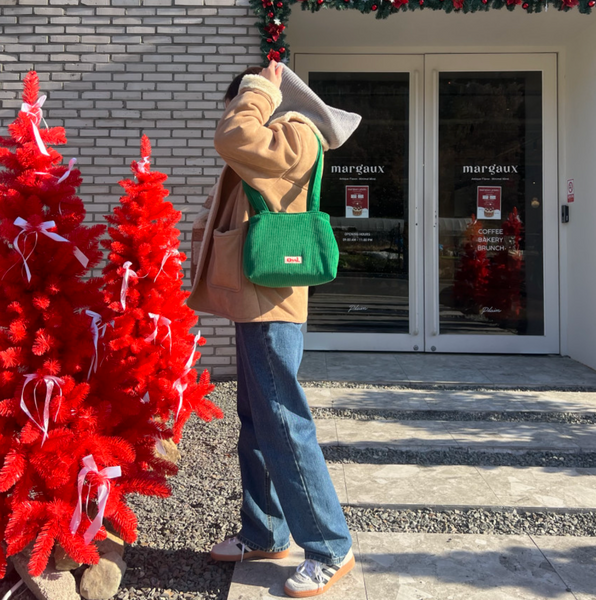 [Ossl] Fizzy Corduroy Shoulder Mini Bag