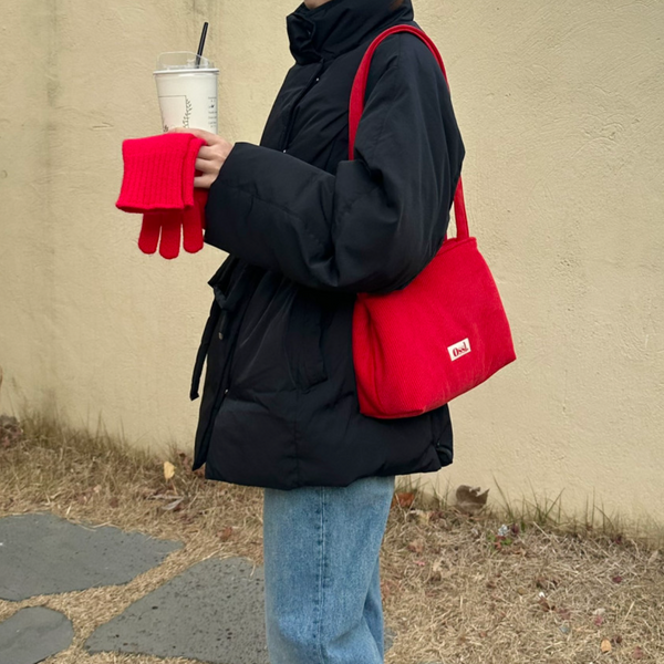 [Ossl] Fizzy Corduroy Shoulder Mini Bag