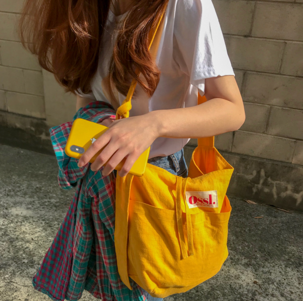 [Ossl] Linen / Corduroy Shoulder & Cross Bag