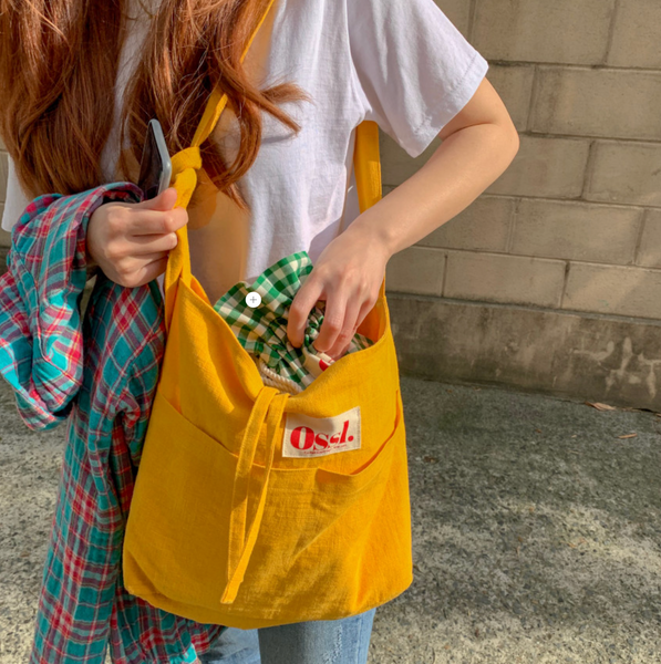 [Ossl] Linen / Corduroy Shoulder & Cross Bag
