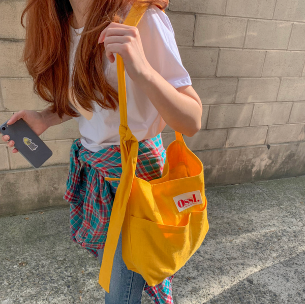 [Ossl] Linen / Corduroy Shoulder & Cross Bag