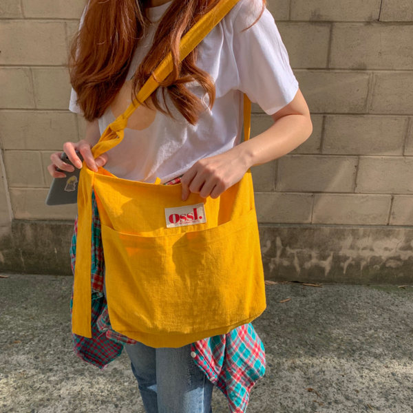 [Ossl] Linen / Corduroy Shoulder & Cross Bag