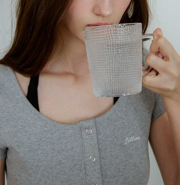 [Letter from Moon] Letters Slim Half Cardigan (4colours)