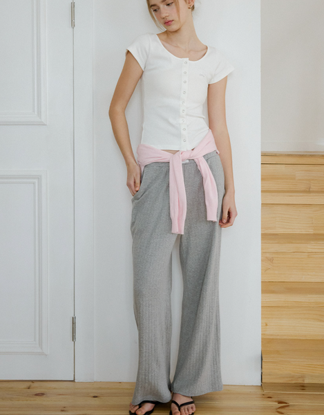 [Letter from Moon] Letters Slim Half Cardigan (4colours)