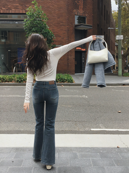 [SLOWAND] # SLOWMADE Hidden Banding Semi-Bootcut Pants