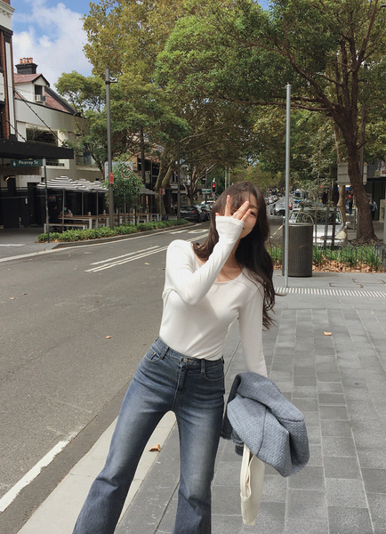 [SLOWAND] # SLOWMADE Hidden Banding Semi-Bootcut Pants