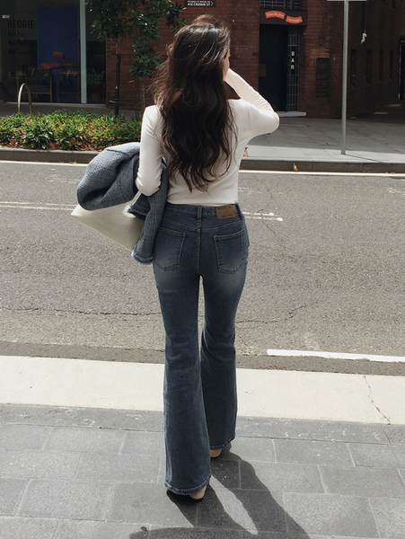 [SLOWAND] # SLOWMADE Hidden Banding Semi-Bootcut Pants