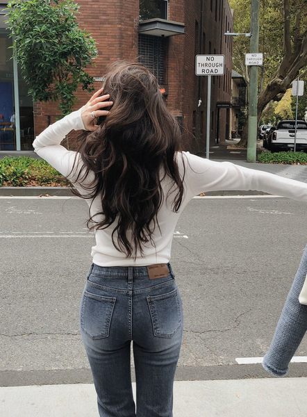 [SLOWAND] # SLOWMADE Hidden Banding Semi-Bootcut Pants