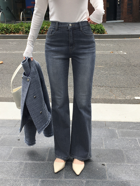 [SLOWAND] # SLOWMADE Hidden Banding Semi-Bootcut Pants