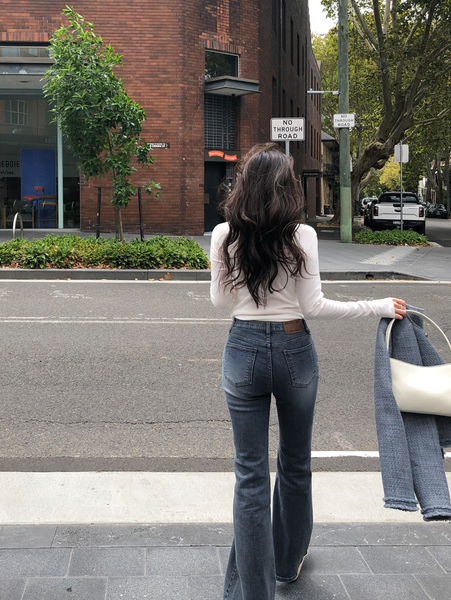 [SLOWAND] # SLOWMADE Hidden Banding Semi-Bootcut Pants