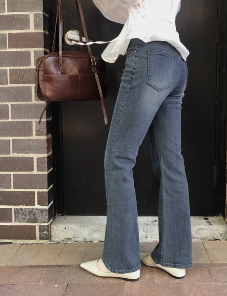 [SLOWAND] # SLOWMADE Hidden Banding Semi-Bootcut Pants