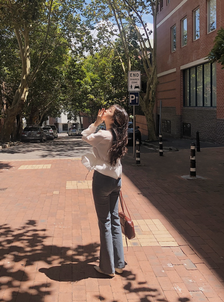 [SLOWAND] # SLOWMADE Hidden Banding Semi-Bootcut Pants