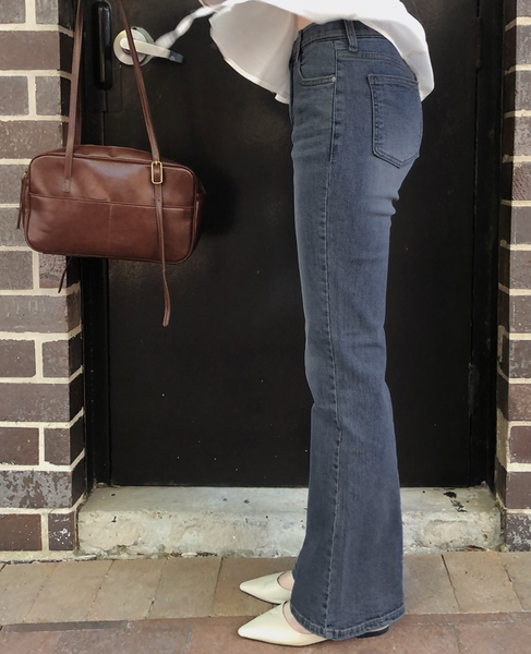 [SLOWAND] # SLOWMADE Hidden Banding Semi-Bootcut Pants