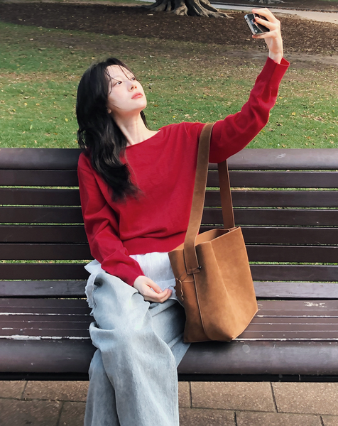 [SLOWAND] # SLOWMADE Layered Checkered/ Dot Skirt