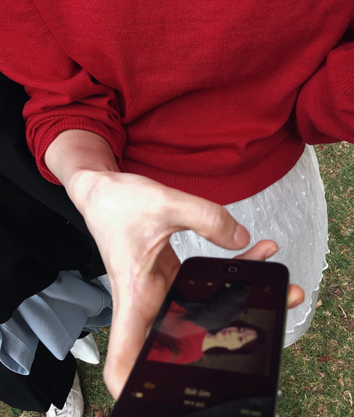 [SLOWAND] # SLOWMADE Layered Checkered/ Dot Skirt