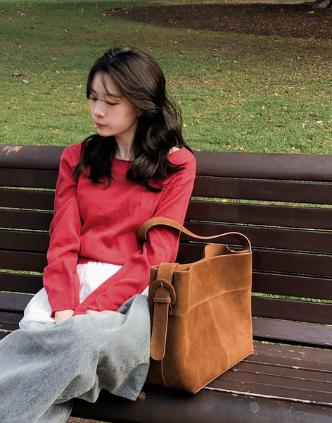 [SLOWAND] # SLOWMADE Layered Checkered/ Dot Skirt