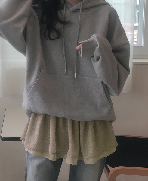 [SLOWAND] # SLOWMADE Layered Checkered/ Dot Skirt