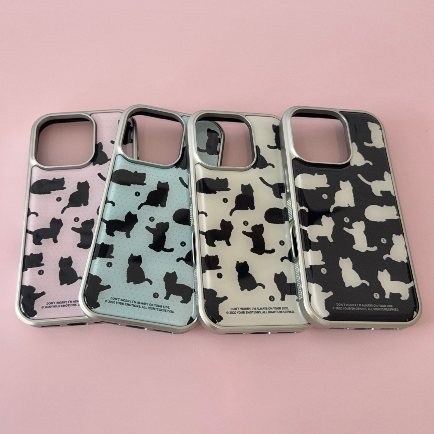 [your emotions] Beloved Cat Silver Frame Case