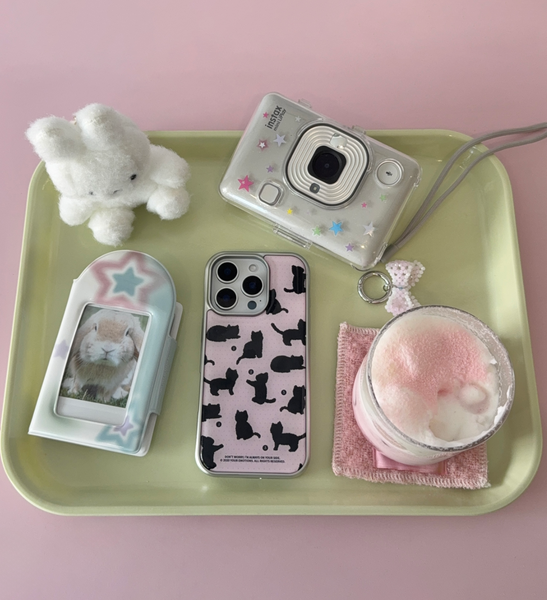 [your emotions] Beloved Cat Silver Frame Case