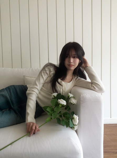 [SLOWAND] # SLOWMADE Ballerina Slim-Fit Ribbon Knitwear