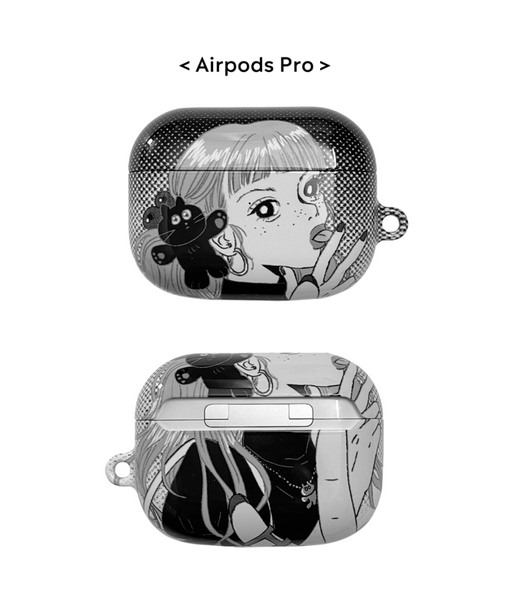 [GODASHIN] Cats Girl Airpods Case