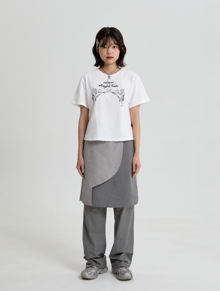 [GODASHIN] ANGEL CATS T-SHIRT (IVORY)