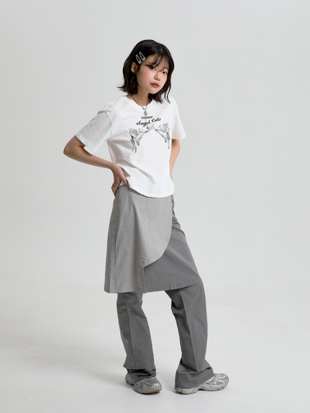 [GODASHIN] ANGEL CATS T-SHIRT (IVORY)