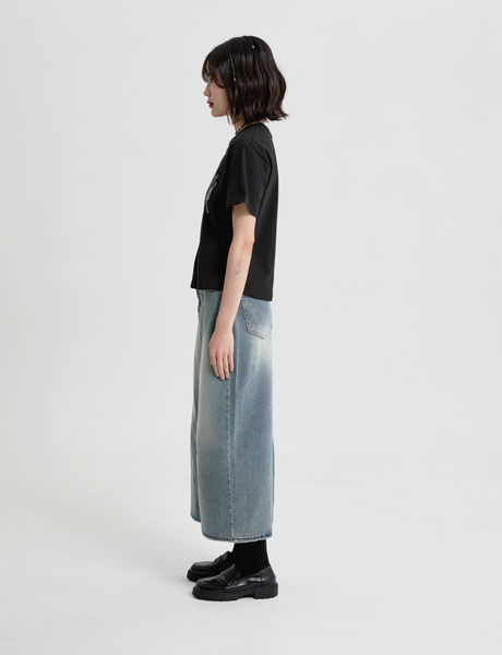 [GODASHIN] ANGEL CATS T-SHIRT (BLACK)