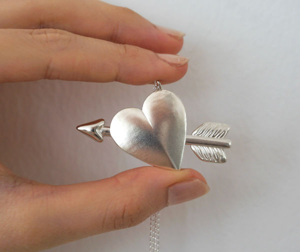 [PAIR OF LOVE] CUPID HEART NECKLACE