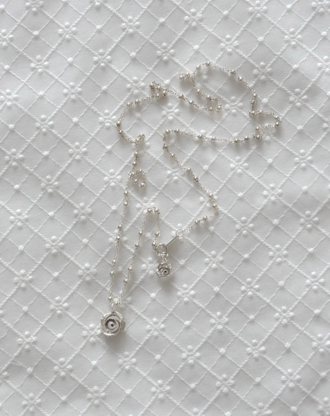 [PAIR OF LOVE] ANGEL ROSE ROSE NECKLACE