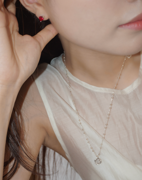 [PAIR OF LOVE] ANGEL ROSE ROSE NECKLACE