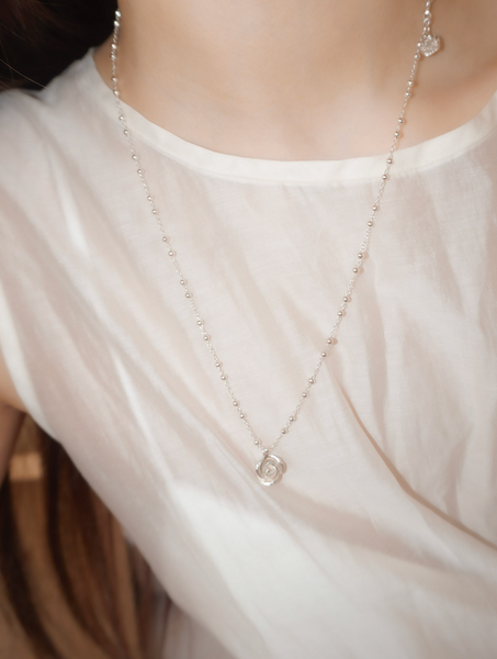 [PAIR OF LOVE] ANGEL ROSE ROSE NECKLACE