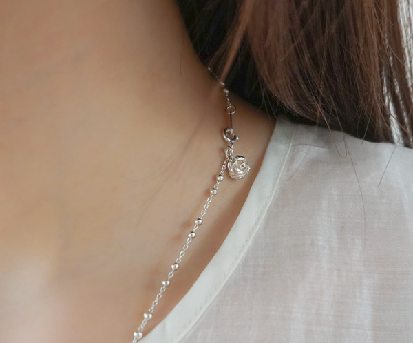 [PAIR OF LOVE] ANGEL ROSE ROSE NECKLACE