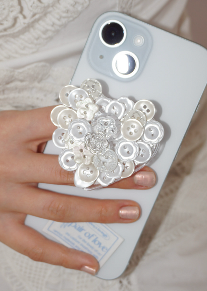 [PAIR OF LOVE] VINTAGE BOTTON HEART TOK