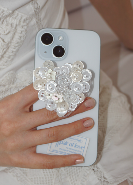 [PAIR OF LOVE] VINTAGE BOTTON HEART TOK