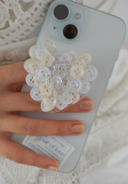 [PAIR OF LOVE] VINTAGE BOTTON HEART TOK