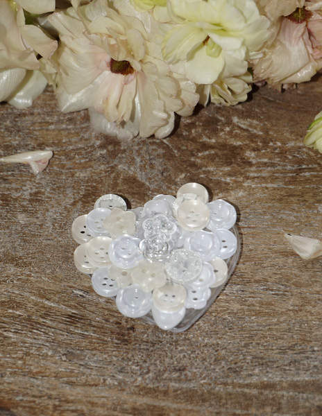 [PAIR OF LOVE] VINTAGE BOTTON HEART TOK