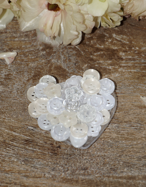 [PAIR OF LOVE] VINTAGE BOTTON HEART TOK