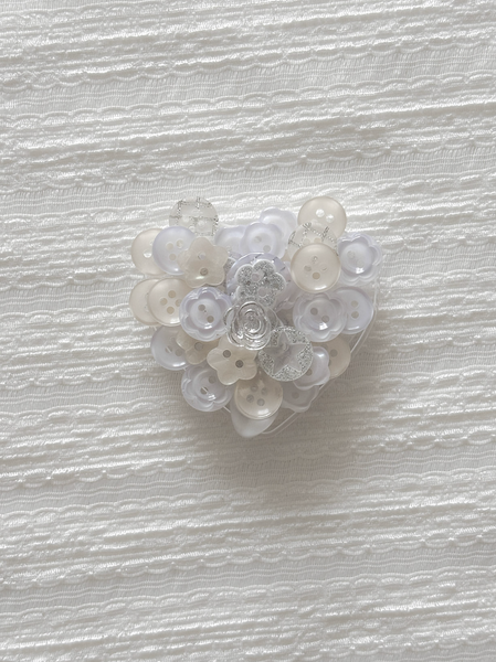 [PAIR OF LOVE] VINTAGE BOTTON HEART TOK