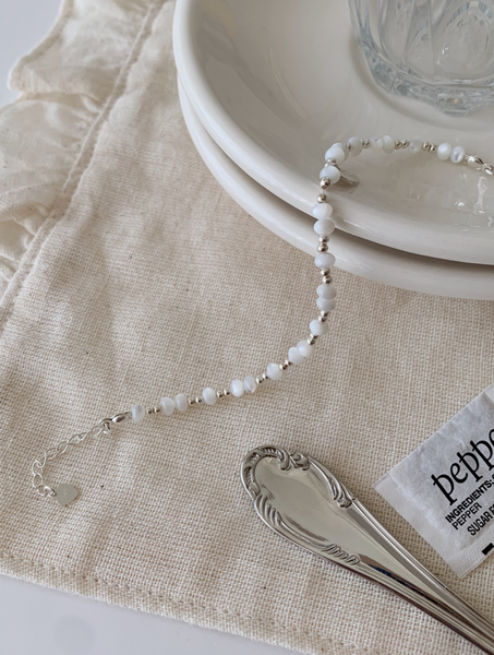 [SOYE PI-NE] Circle Pearl Silver Bracelet
