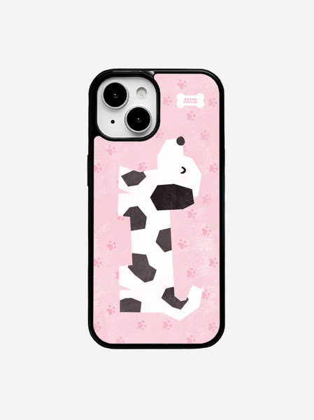 [KEZIM VILLAGE] PUPPY PINK Glass Bumper / MagSafe Case