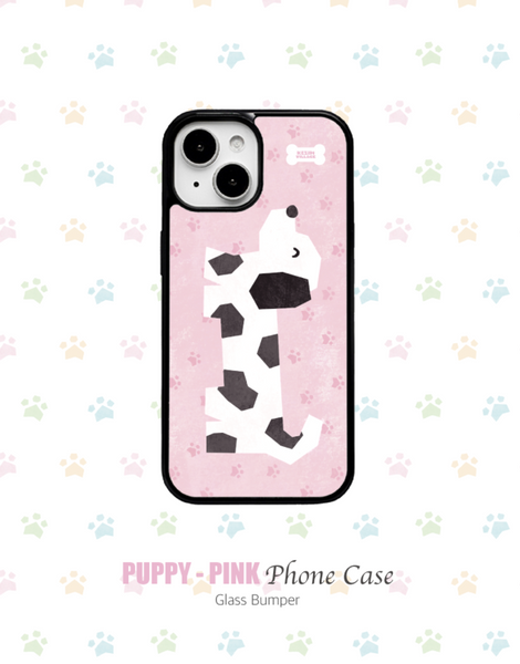 [KEZIM VILLAGE] PUPPY PINK Glass Bumper / MagSafe Case