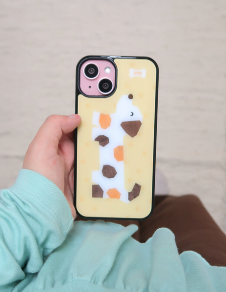 [KEZIM VILLAGE] PUPPY YELLOW Glass Bumper / MagSafe Case