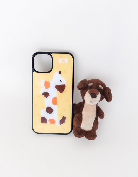 [KEZIM VILLAGE] PUPPY YELLOW Glass Bumper / MagSafe Case