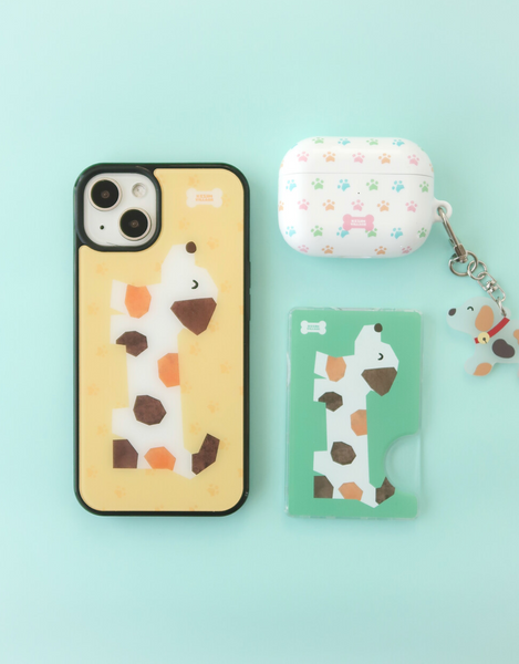 [KEZIM VILLAGE] PUPPY YELLOW Glass Bumper / MagSafe Case