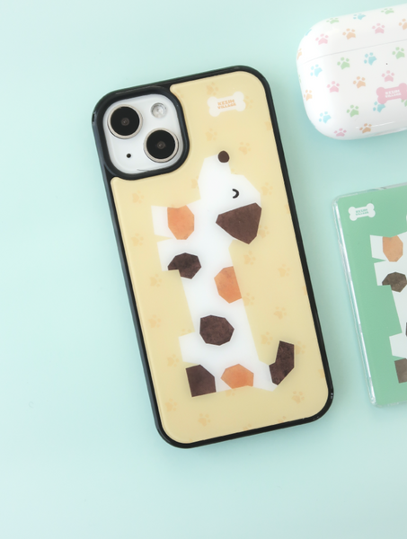 [KEZIM VILLAGE] PUPPY YELLOW Glass Bumper / MagSafe Case